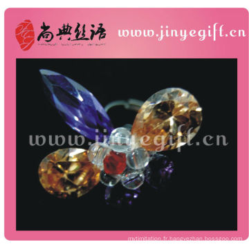Guangzhou coloré Bling Sparkly cristal déclaration anneau